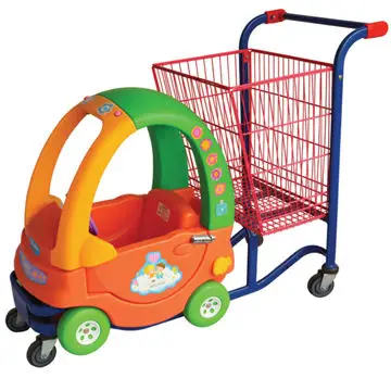 

Good Plastic Supermarket Baby Children Kids Shopping Trolley with Toy