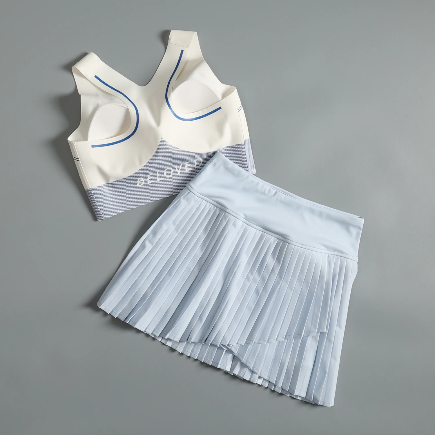 Sports suit for women in summer high-value yoga training running speed drying clothes 2025 new badminton fitness suit