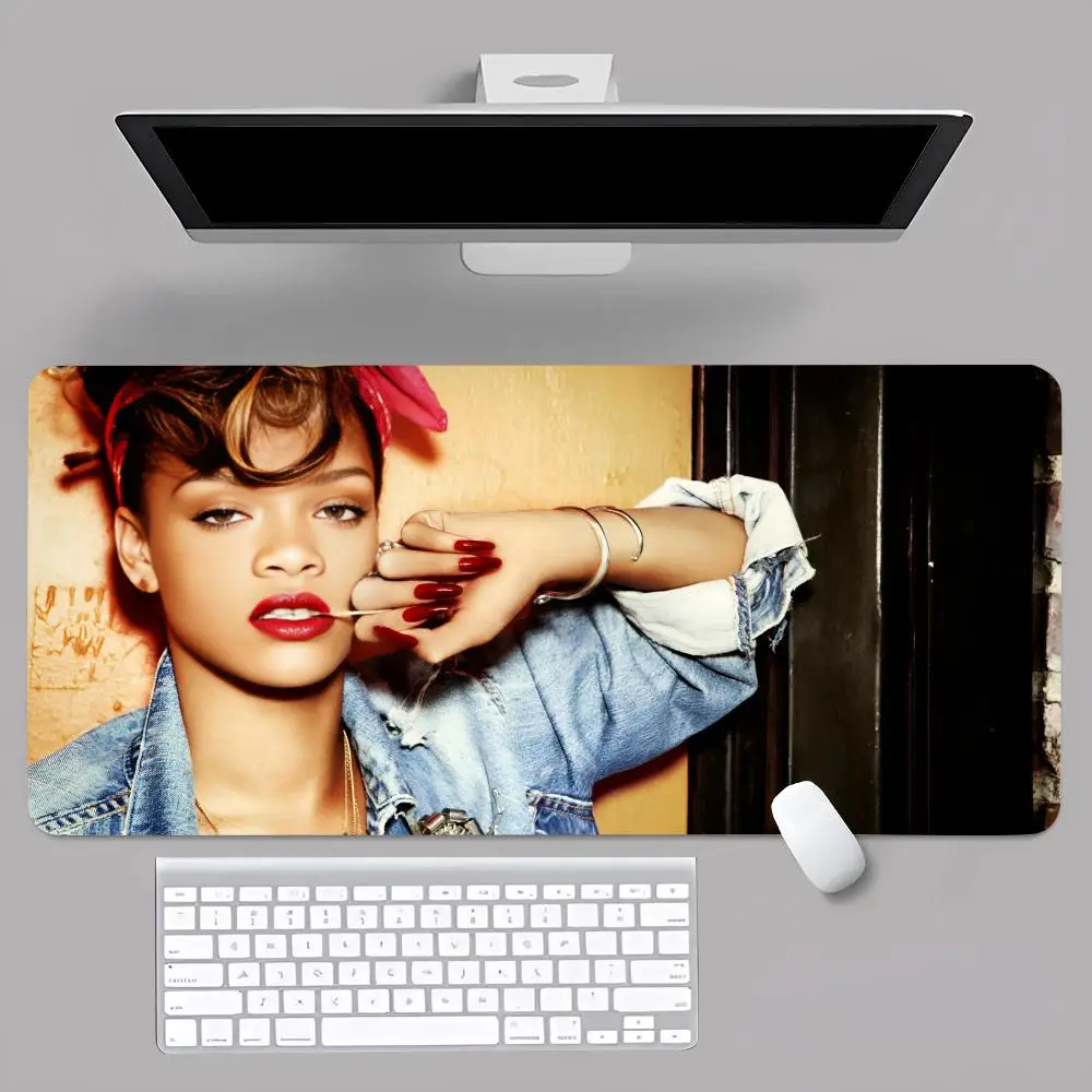 Singer R-Rihanna-ero MINISO Mouse Pad Anime Game Mouse Pad Computer Desk Pad Office Carpet Laptop Mouse Pad