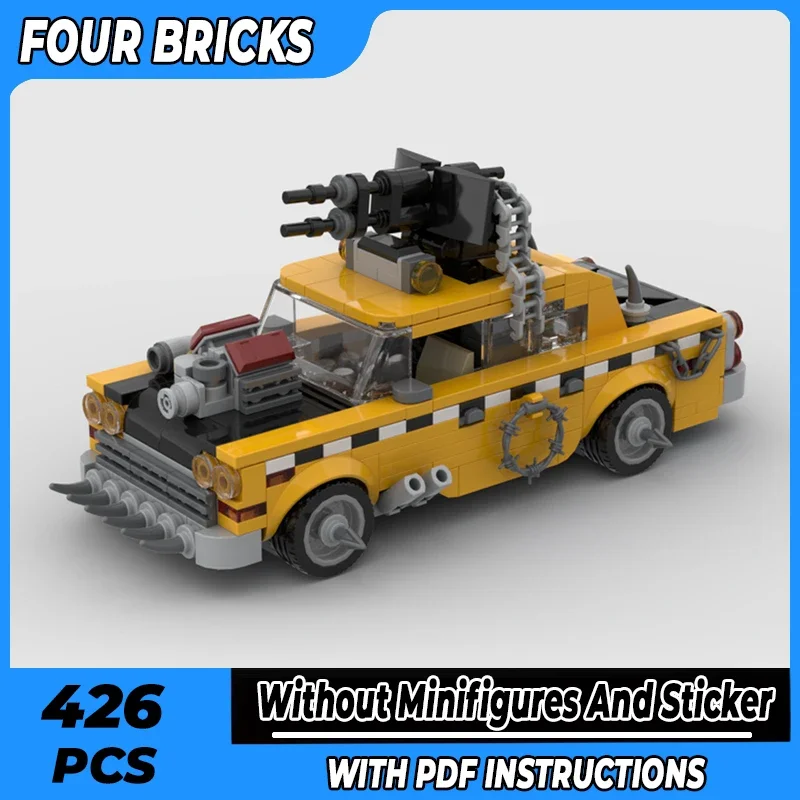 City Vehicle Model Moc Building Bricks 1975 A11 Apocalypse Taxi Technology Modular Blocks Gifts Christmas Toys DIY Sets Assembly