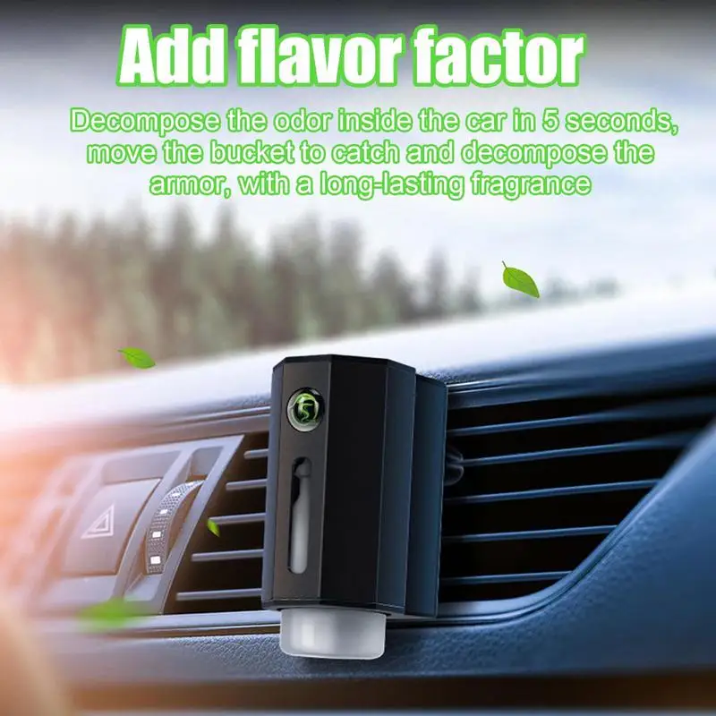 Smart Car Air Freshener Auto Electric Air Diffuser Aroma Long Lasting Wireless Smart Car Rechargeable Ultrasonic Mist Humidifier