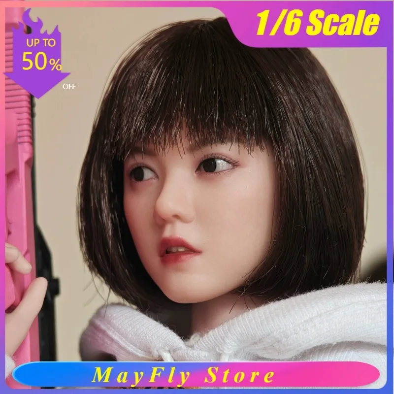 

В наличии YMTOYS YMT108: Модель головы азиатской девушки в масштабе 1/6 с подвижными глазами, совместимая с 12-дюймовыми телами PH TBL Pale Female Soldier.