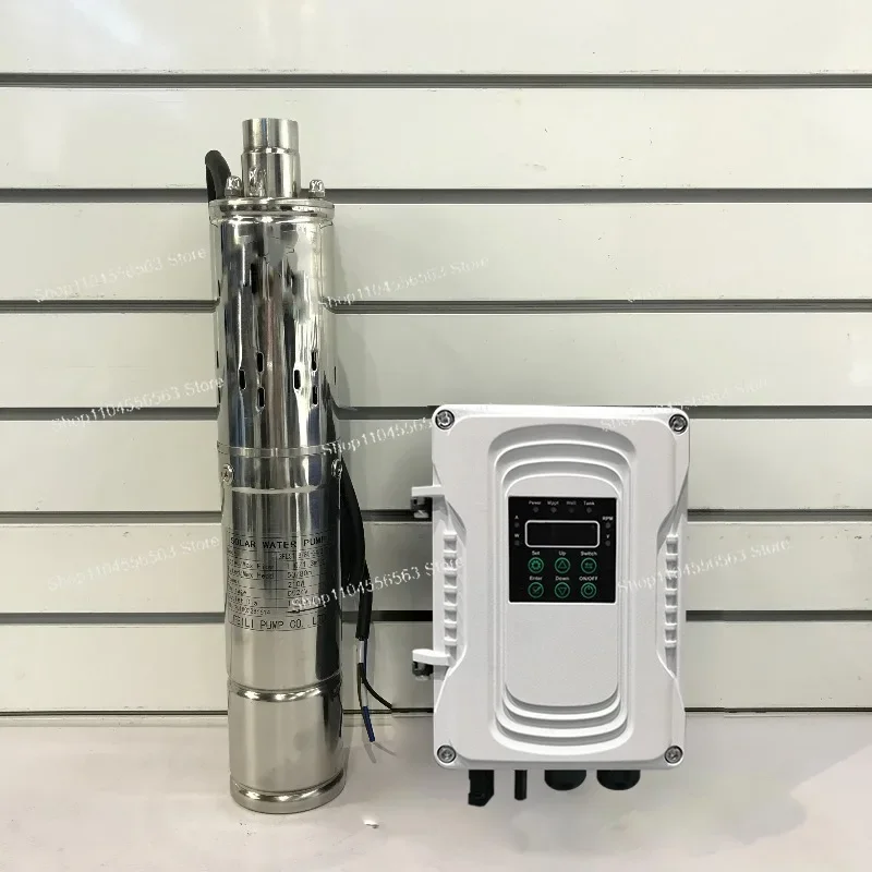 Photovoltaic Deep Well Submersible Pump - 24/48/72V DC Stainless Steel Screw Pump with High Head