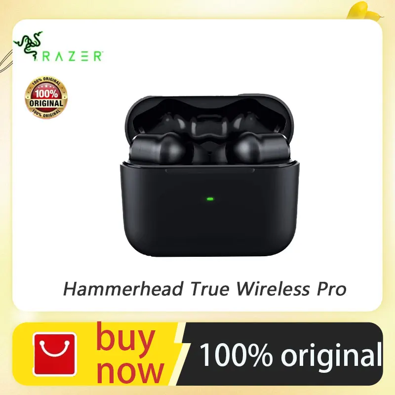 

Razer Hammerhead True Wireless Pro - 60ms Low Latency Connection, In-Ear Design, Quick Attention Mode, Noise Cancelling