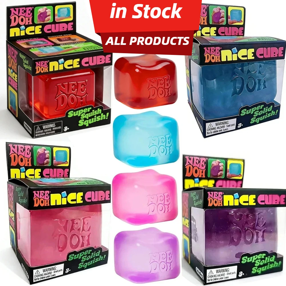 Needoh Nice Cube Sensory Fidget Cube Stress Relief Anxiety Sensory Tool for Focus ADHD & Office Desk Calming Gadget Blind Box view 6