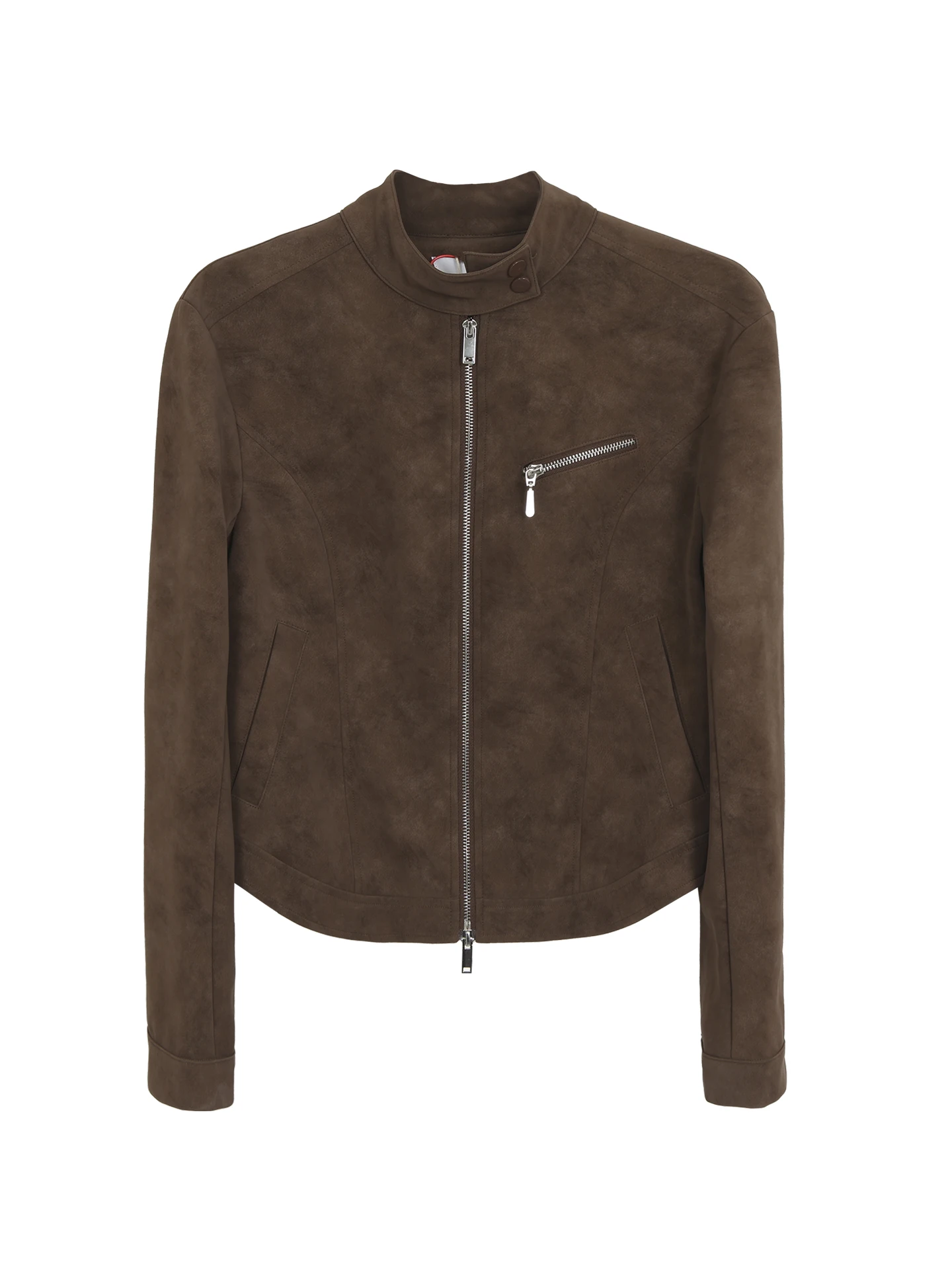 Red Celebri Club Women's Leather Jaet ort Coffee Unique Beautiful Meral Jaet Commute Sle Straight Tube ort Length...