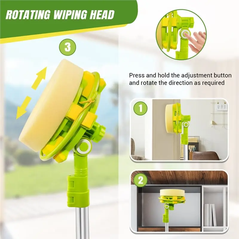 

【CUSTOMER FAVORITE】Telescopic Window Cleaning Tool Set With Smart Angle Adjust