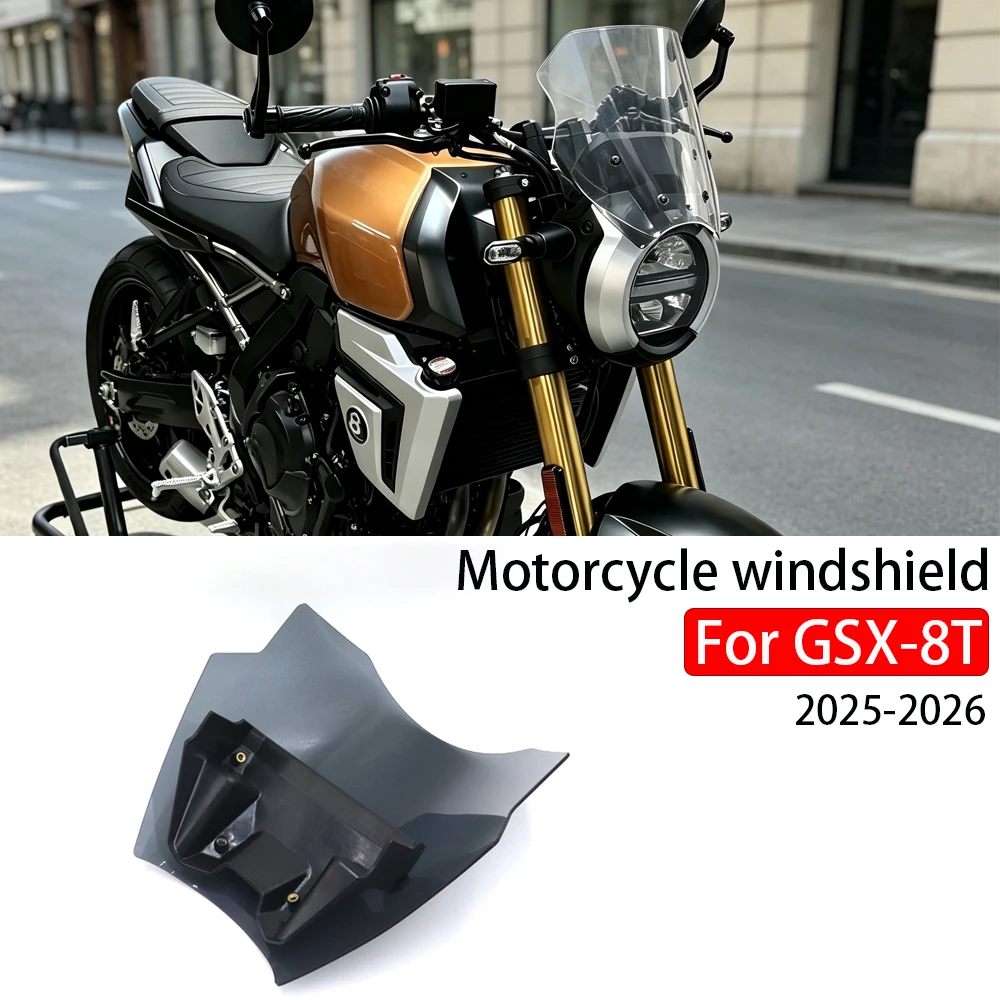 GSX 8T Spoiler Fairing Viser Visor Wind Screen Deflector Accessories For SUZUKI GSX-8T 2025-2026 Motorcycle Meter ABS Windscreen