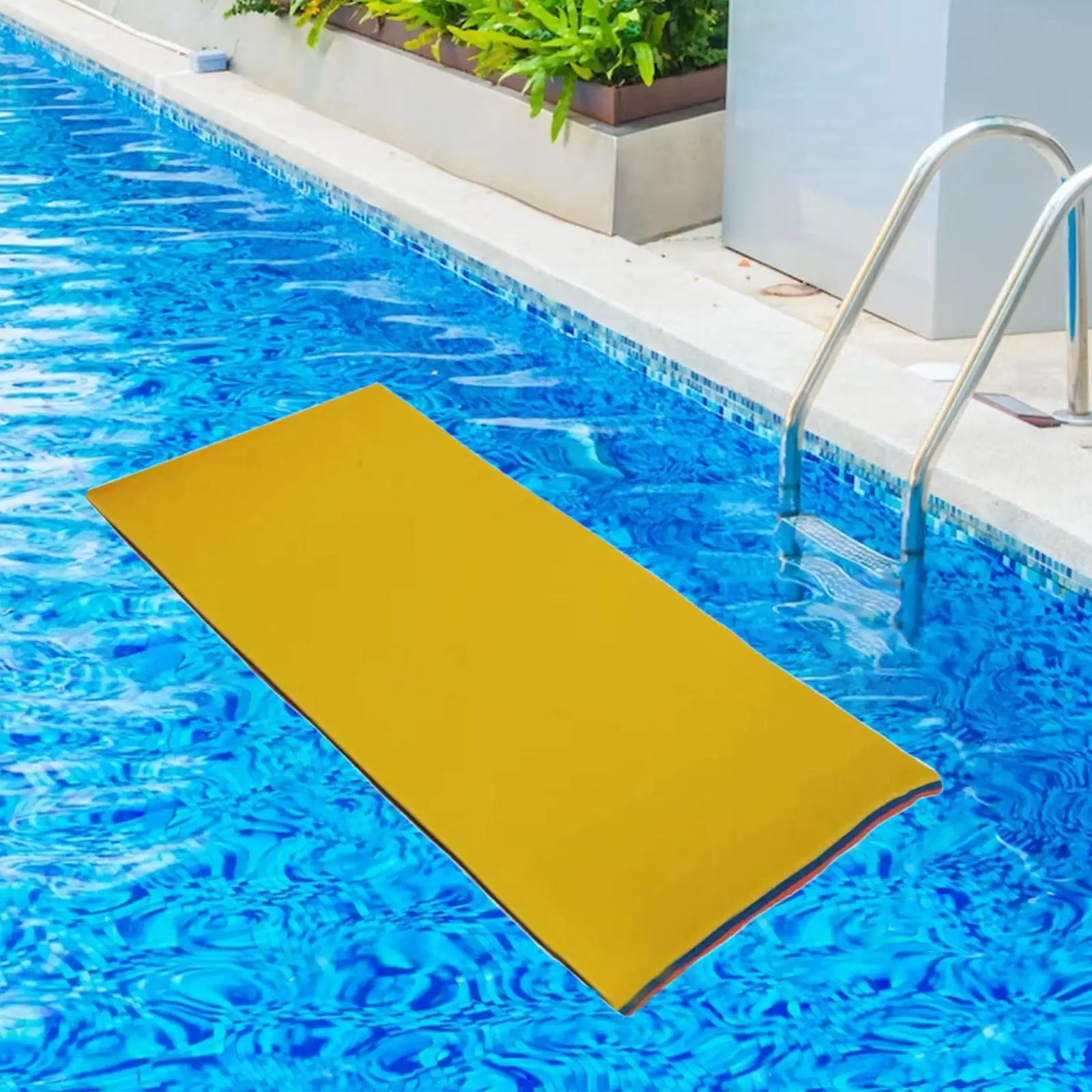 Colchoneta Inflable para Agua, Colchón de Espuma XPE Acolchado, Manta Plegable para Piscina, Playa, Picnic y Camping