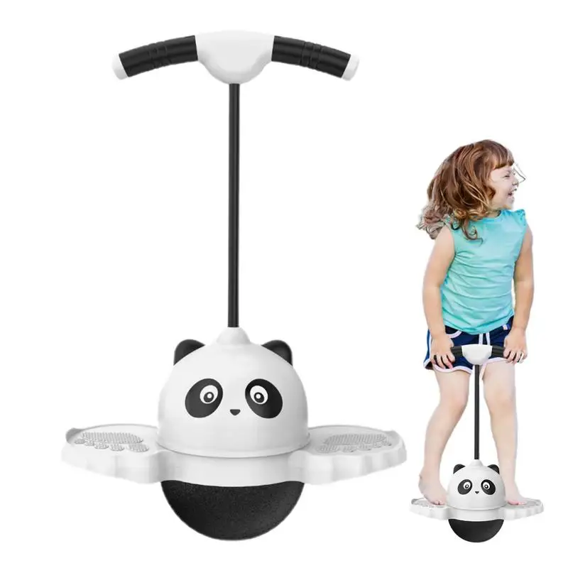 Pogo Stick für Kinder niedlichen Tier Thema Pogo Ball Anti-Rutsch-Sprung Spielzeug mit Easy Grip Griff Kinder Kindergarten Fitness-Übung