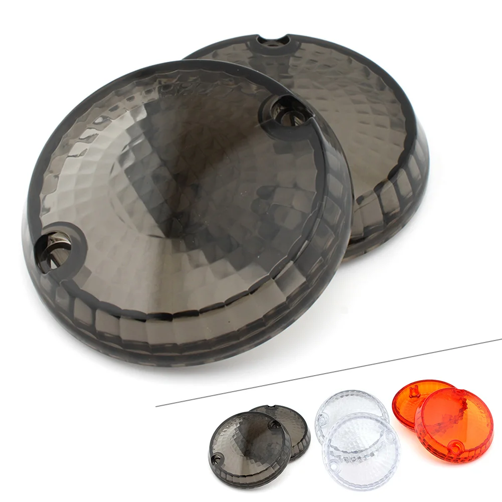 1 par de cubiertas de lente de señal de giro para motocicleta Kawasaki Vulcan 1500 Classic Mean Streak 1600 750 800 900 humo/claro/ámbar
