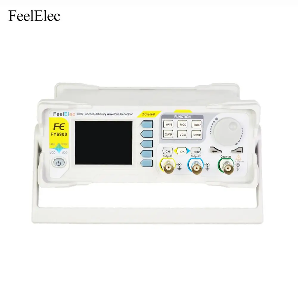 New FeelTech FY6900 60M 20M DDS Dual-Channel Arbitrary Waveform pulse function signal generator with high quality