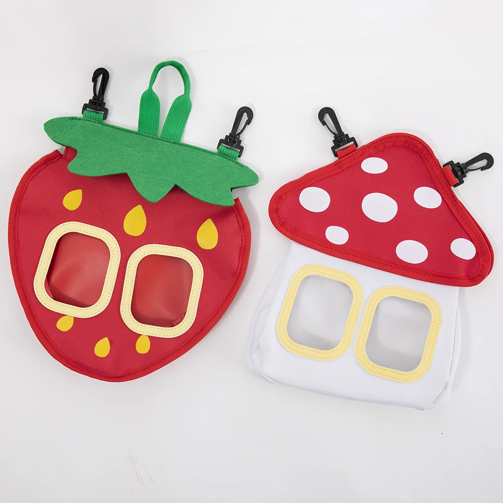 hot saltCute Rabbit Feeder Anti-scratch Canvas Bag Oxford and Polyester Material Portable Small Pet Feeding Bag