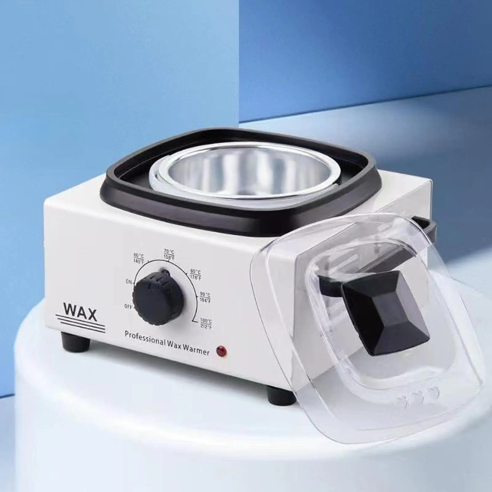 

Расплавитель воска с прозрачной крышкой, нагревательный инструмент, один горшок с ручкой, нагреватель, электрический плавильный горшок для спа-салона удаления волос, изготовления свечей