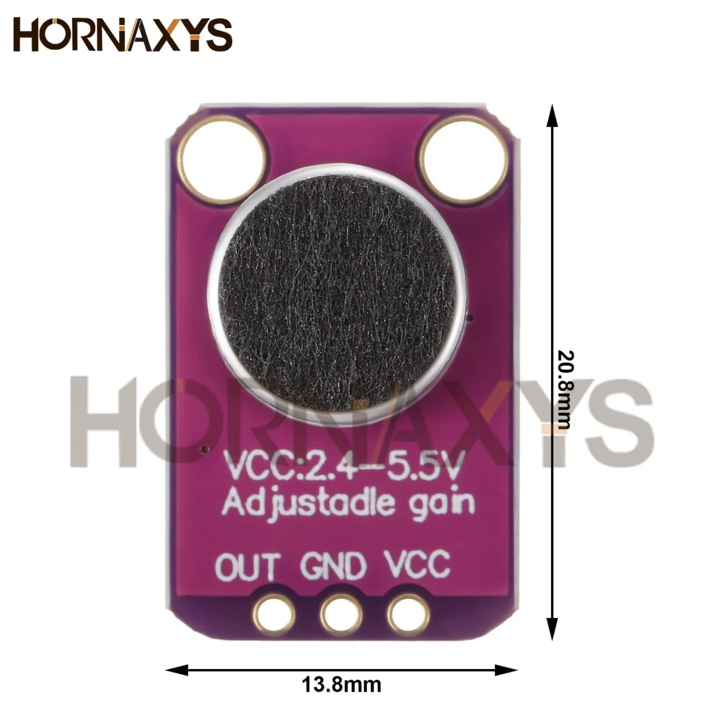 1-10 Uds GY-MAX4466 módulo amplificador de micrófono electret MAX4466 ganancia ajustable para Arduino