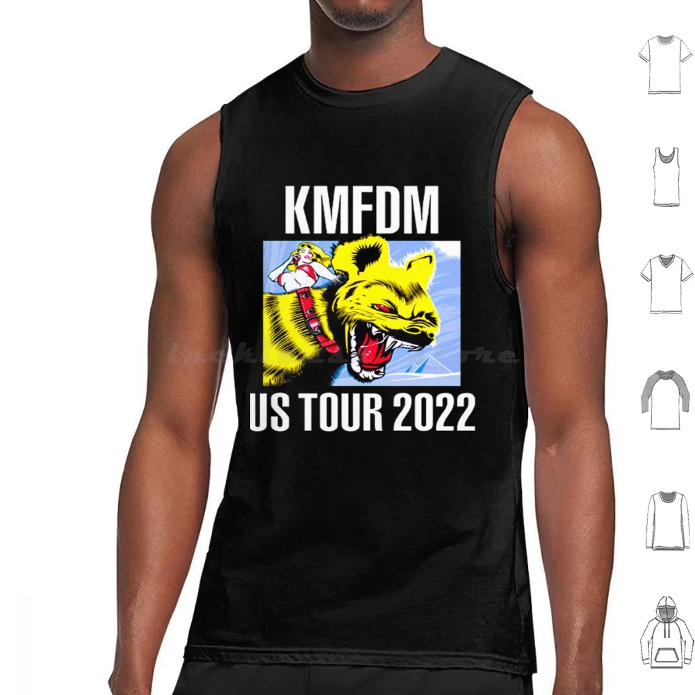 

Kmfdm Us Tour 2022 майки жилет без рукавов Kmfdm Us Tour 2022