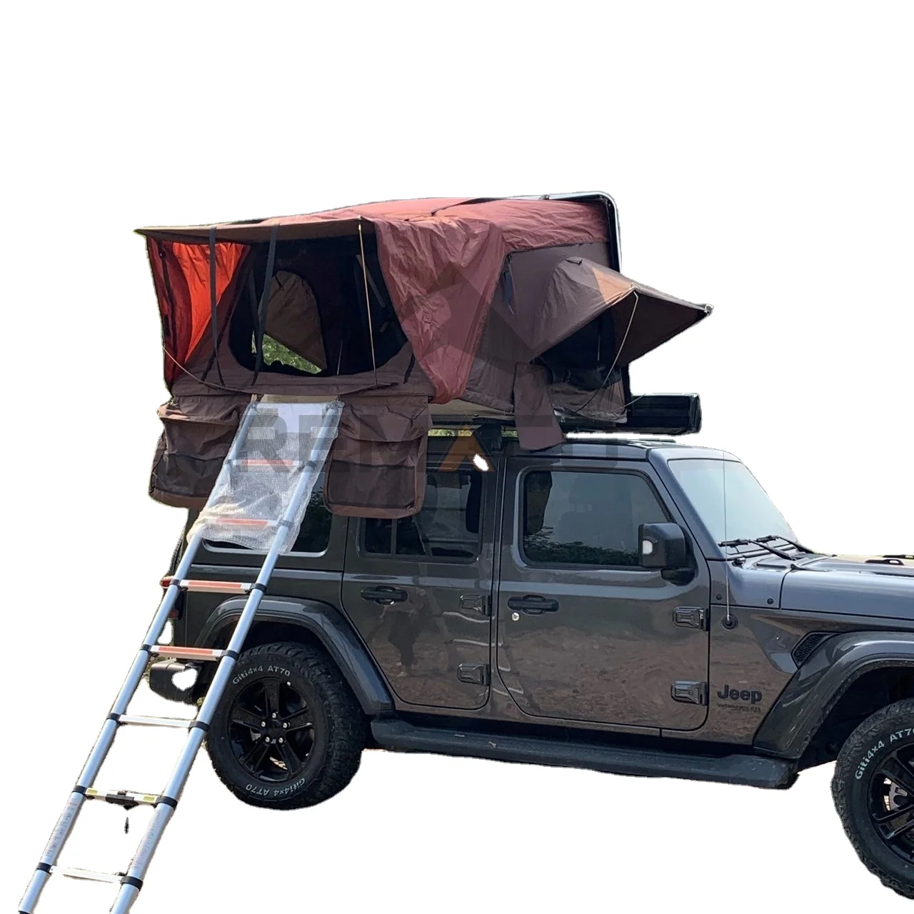 Venta caliente tienda de campaña al aire libre tienda de campaña plegable para coche comprar 5 personas tienda de techo abierta lateral dura para Jeep Wrangler Jk