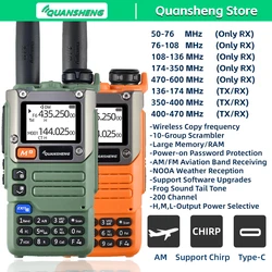 Quansheng Walkie Talkie Long Range Am Fm Communication Two Way Radio Receiver UV K5 Ham Amateur Wireless Set Transceiver K58