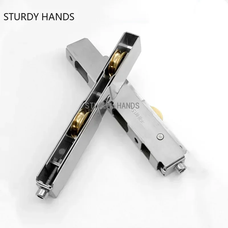 

2 шт., роликовый шкив для раздвижной двери, тяжелый бесшумный медный ролик из нержавеющей стали, ролик для промывки, дверной ролик для шкафа, домашнее оборудование