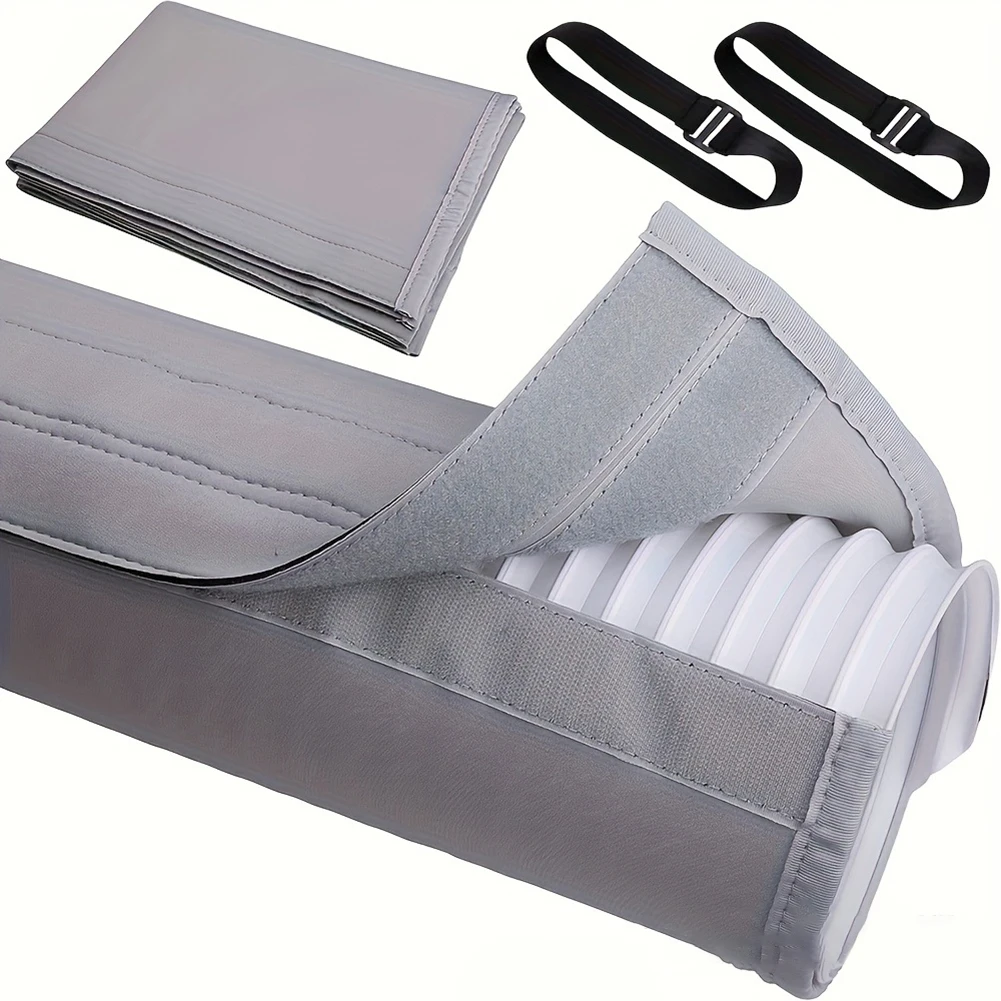 Energy Saving Air Conditioner Hose Cover Exhaust Pipe Cover 60*20in Adjustable Tie Straps Compact Storage Design