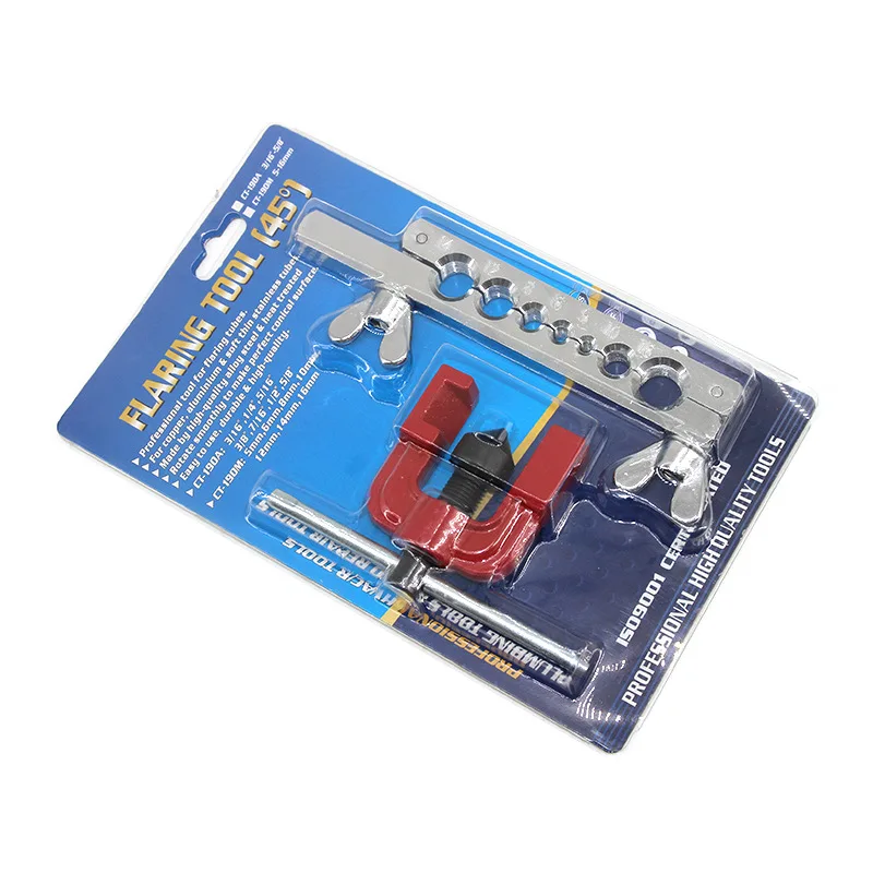 Pipe Expander Kit CT-190 2-Piece Hand Tool Set Tube Flaring Tool Hole Expanding Tool HVAC Copper Tubing Repair