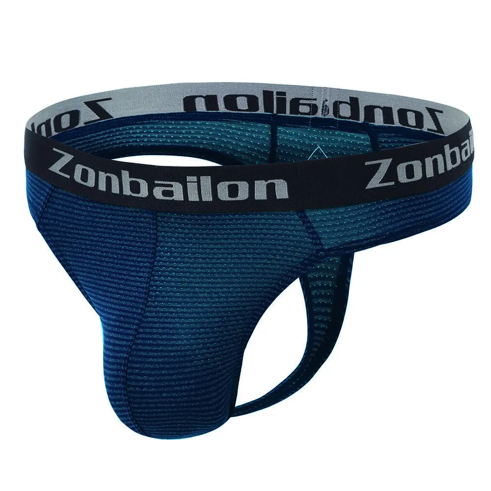 Zonbailon Men's Thongs Sexy T-Back Soft G-Strings Breath Fit Men Underwear