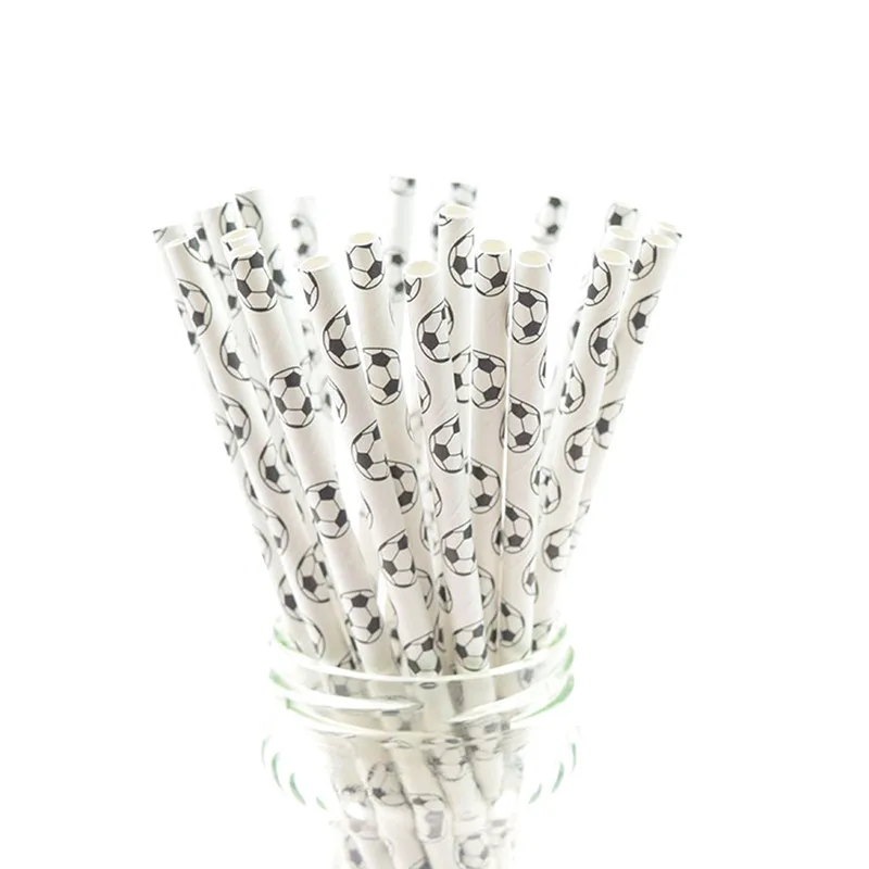 25pcs Black Paper Drinking Straws Star Striped Mustache zebra Paper Straw for Baby Shower Wedding Birthday Halloween Party Decor