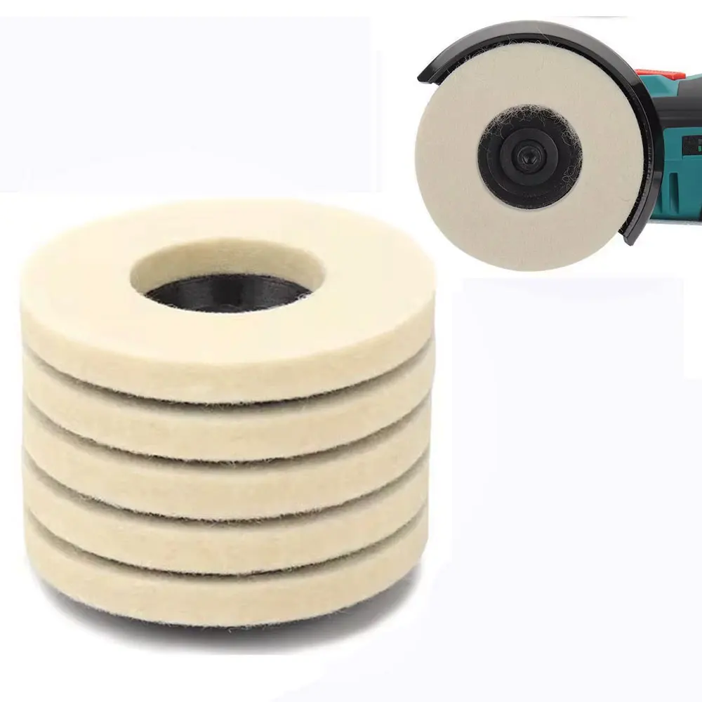 1PC 2inch/3inch Wool Polishing Wheel Polishing Pads Angle Grinder Wheel Felt Polishing Disc for Metal Marble Glass Ceramic Tool