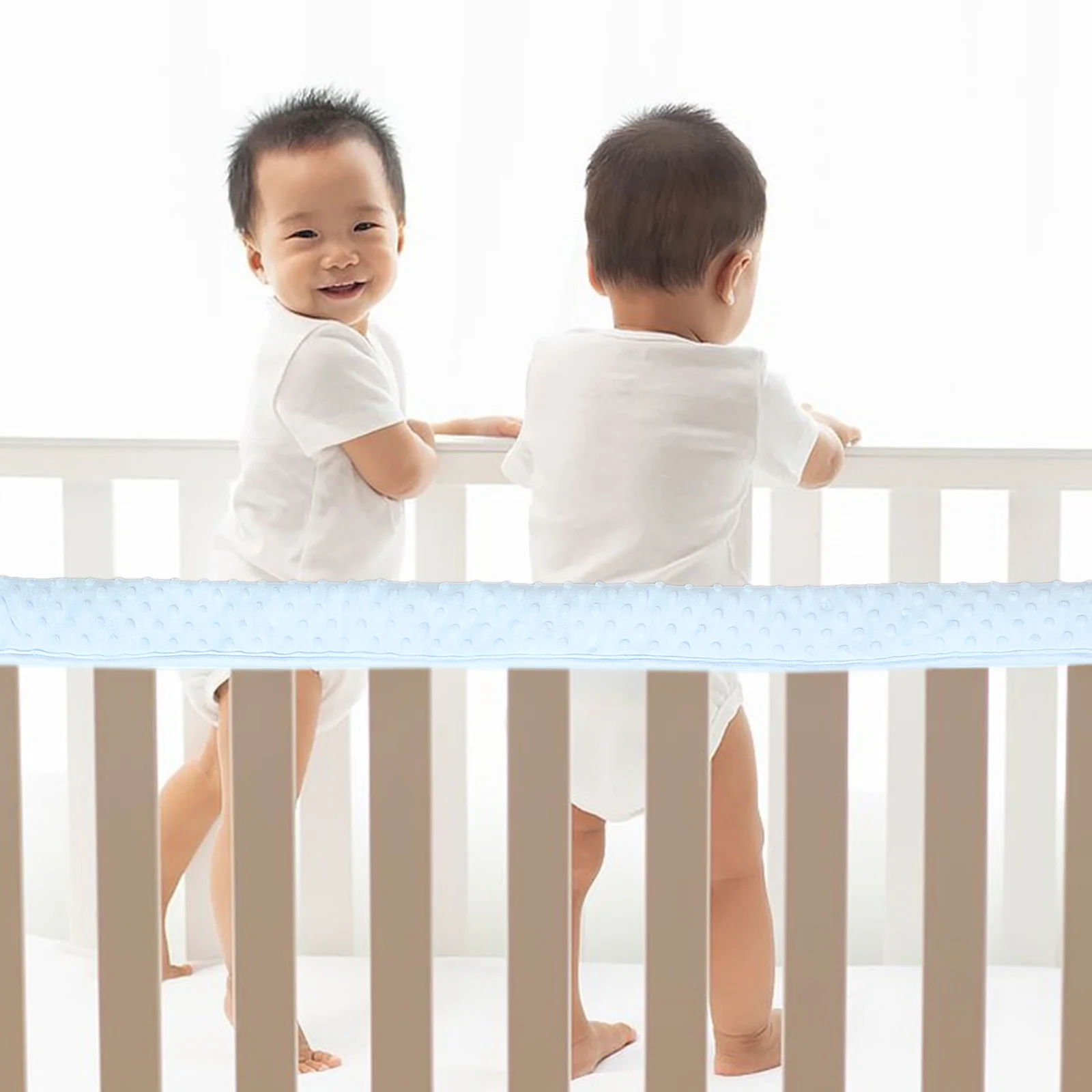 1Set Baby Guardrail Soft Anti-Collision Cotton Crib Cover Protector for Baby Bed Teething Corner Guard Sleeve