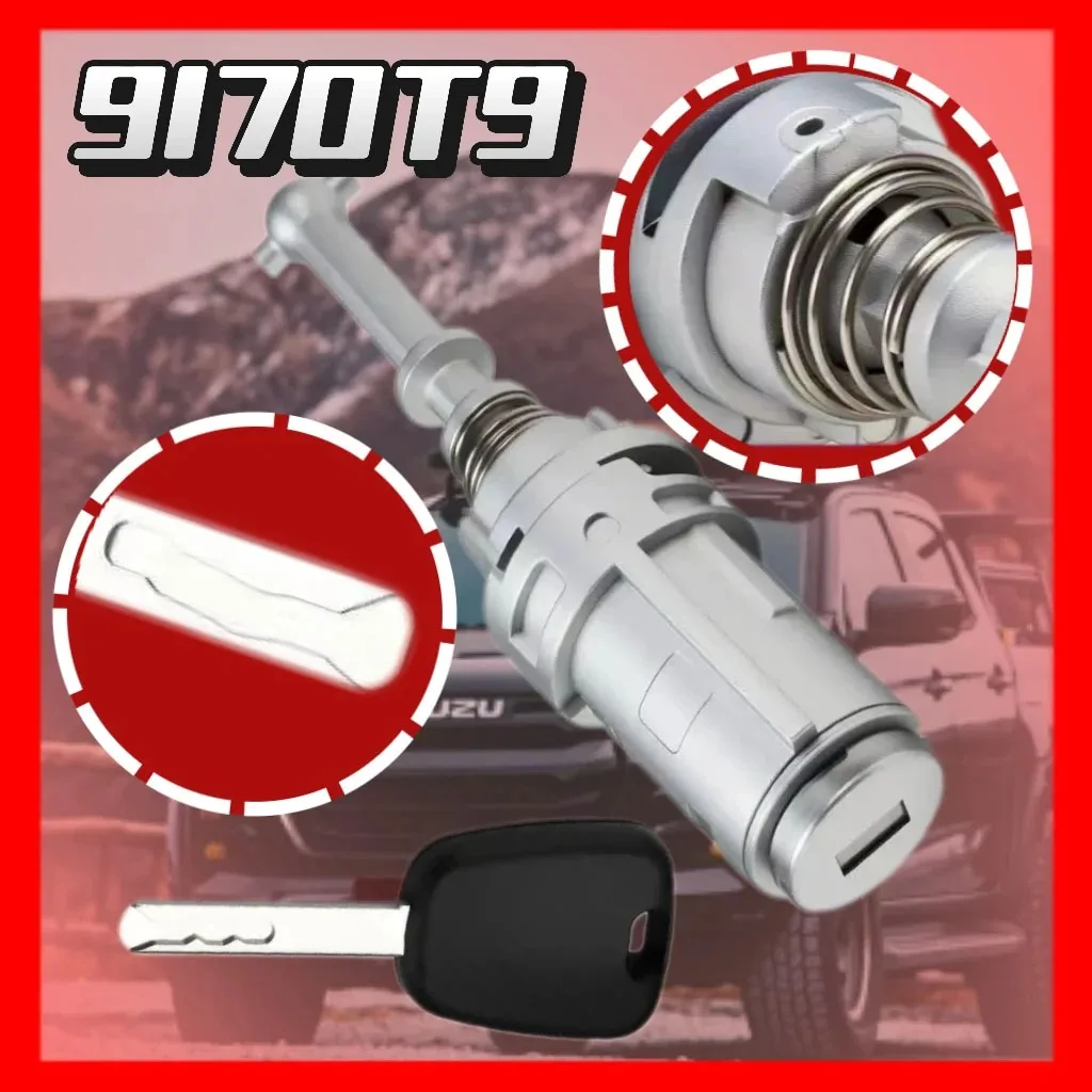 

New 9170T9 9170.T9 For Citroen C2 C3 1/MK1 2002-2010 Pluriel 2003-2010 Front Left Door Lock Barrel With Keys Kit Accessories