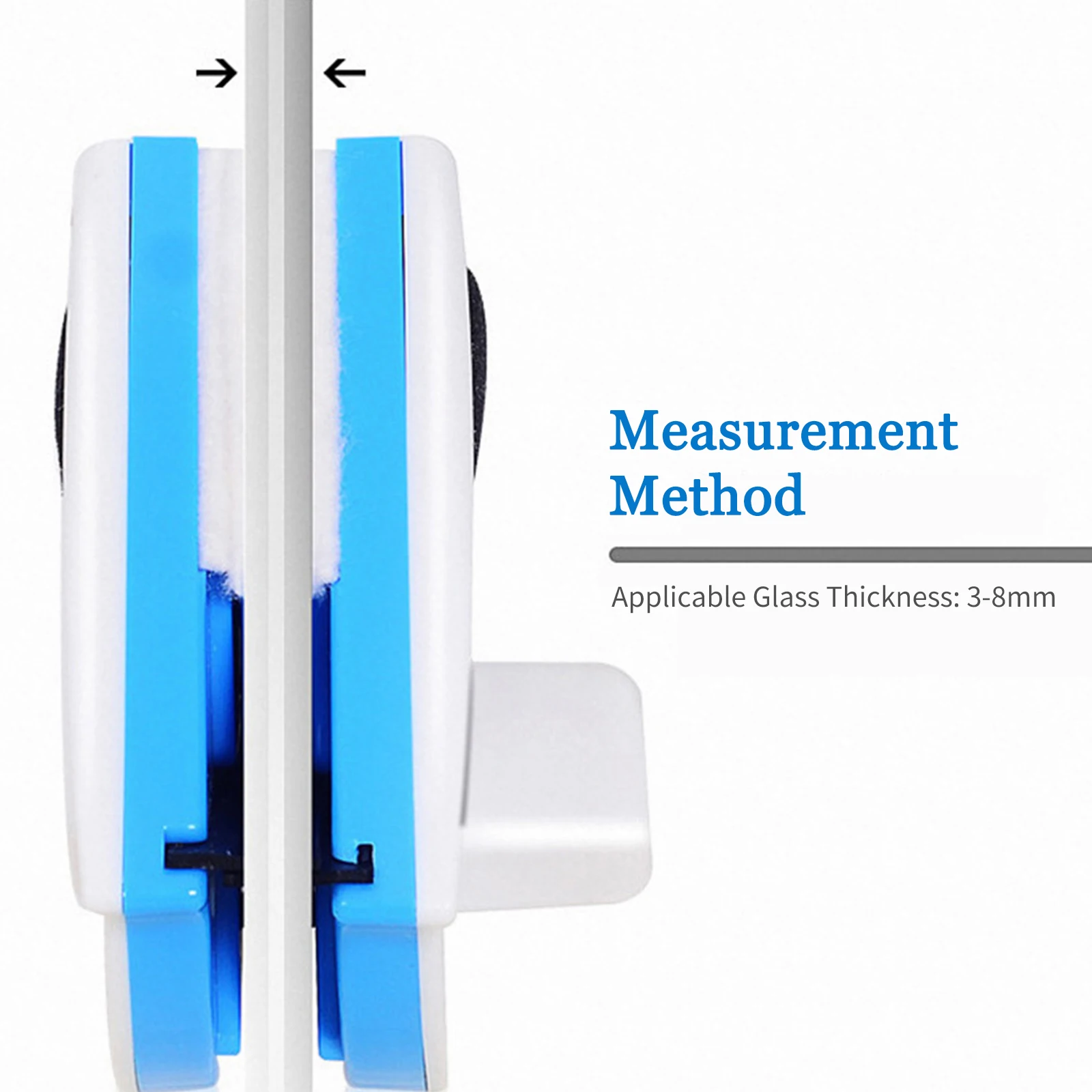Glass Wiper Window Cleaner Surface Cleaning Brush Double-side Magnetic Triangle Cleaning Tools for High House Glass Windows