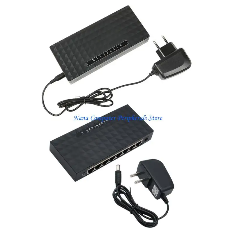 F68C 8 Port Gigabit Ethernet Switcher Providing Fast Speed Connection VLAN Plug and Play and Cooling for Reliability