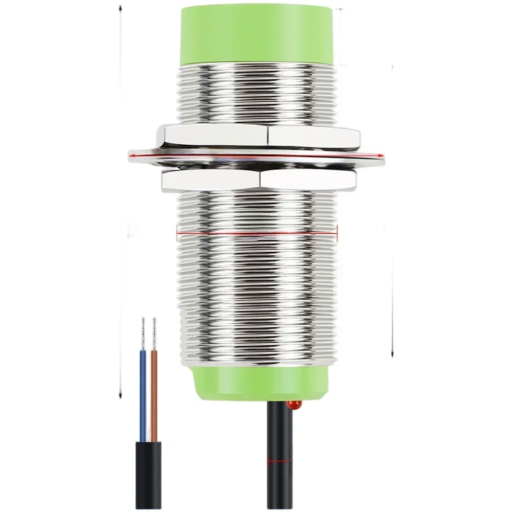 Button Industrial Proximity Sensor Capacitive Proximity Switch Short-Circuit Protection Wide Voltage Compatibility
