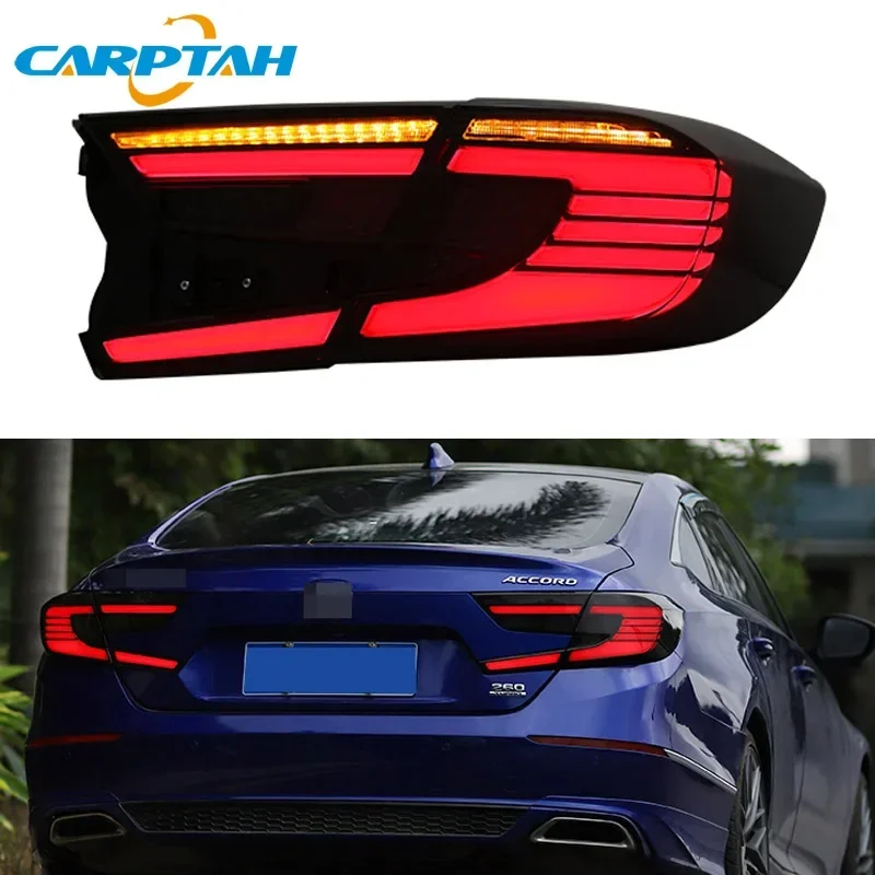 

Автомобильный светодиодный задний фонарь для Honda Accord 10 2018 2019 2020, задний ходовой фонарь, тормозной сигнал заднего хода, автомобильные аксессуары