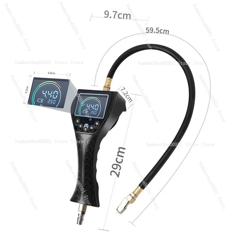 Digital Display Automobile Tire Pressure Meter Tire Inflation Barometer Barometer Barometer