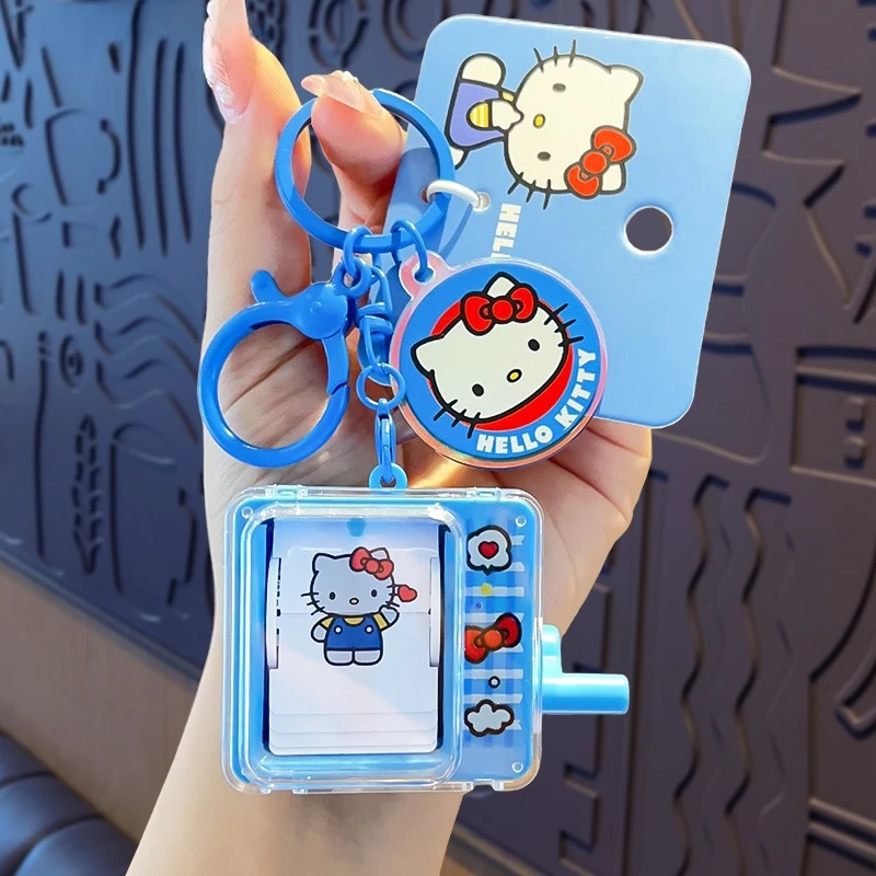【In Stock】Kawaii Sanrio Hello Kitty Doll Keychain Cartoon Cute PVC Car Key Anti-Lost Pendant Backpack Pendant Birthday Gift view 6