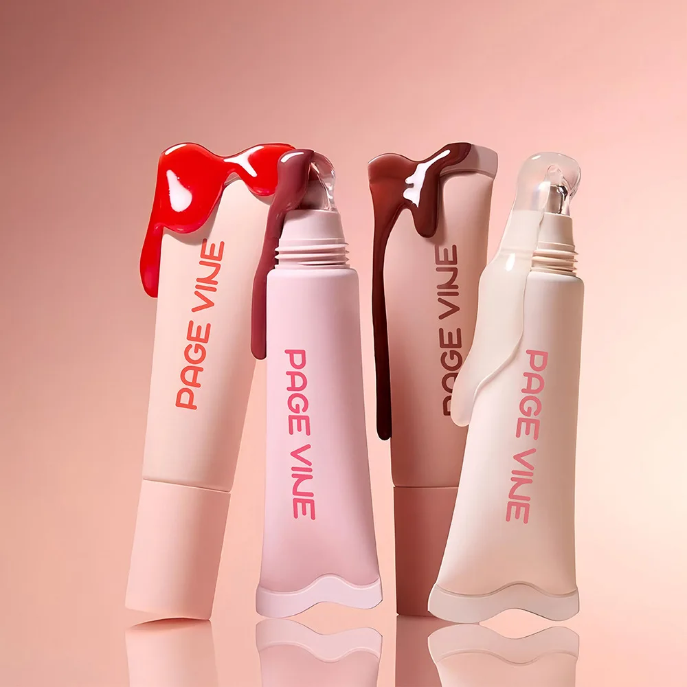 PAGE VINE Glossy Lip Balm Hydrating and Moisturizing Softens the Keratin Dudu Lip Balm Lip Oil Lip Gloss Makeup Cosmetics