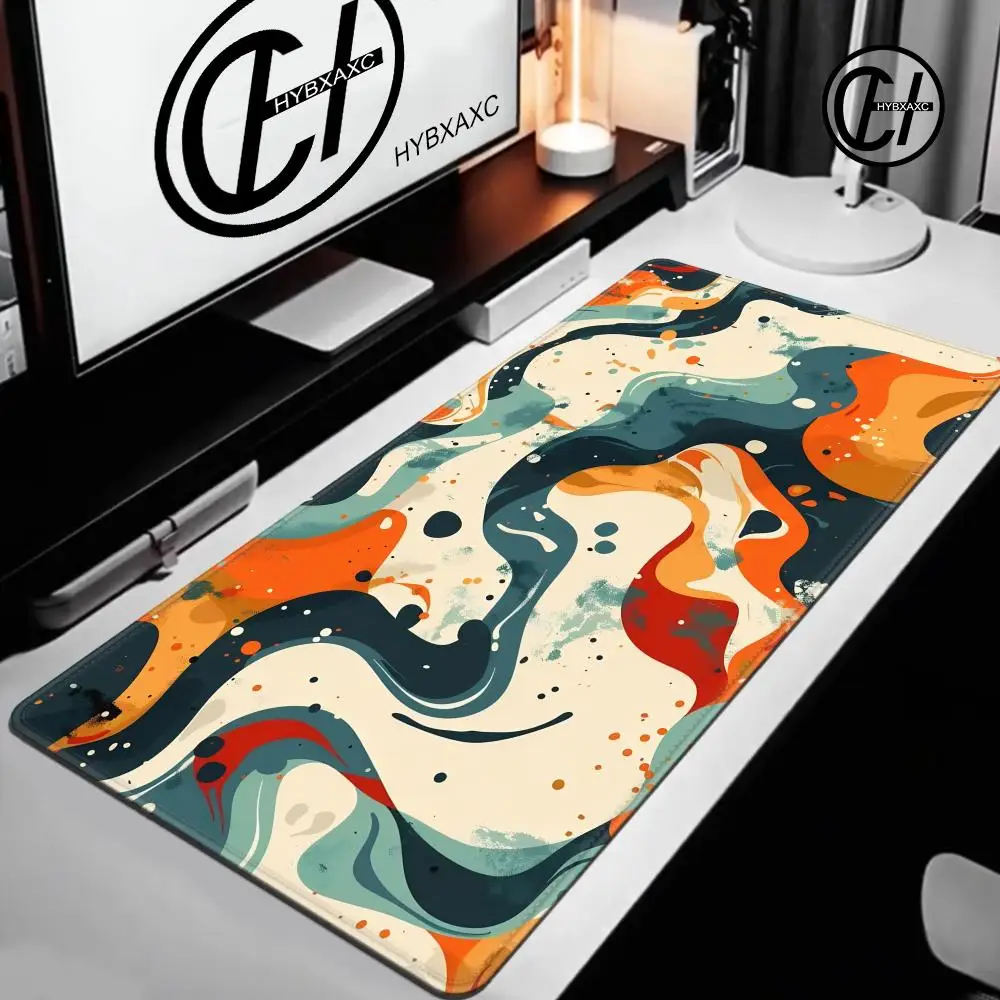 HYBXAXC HD Large Abstract Art Gaming Mouse Pad Non-Slip Rubber Base, Desk Mat for Gamers and Office Use Perfect Gift for Friends