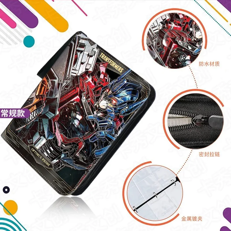 Transformers Optimus Prime Binder Card Book Photo Album Game Card Storage Business Card Holder Trendy Toy Anime Peripheral Gift - view 2