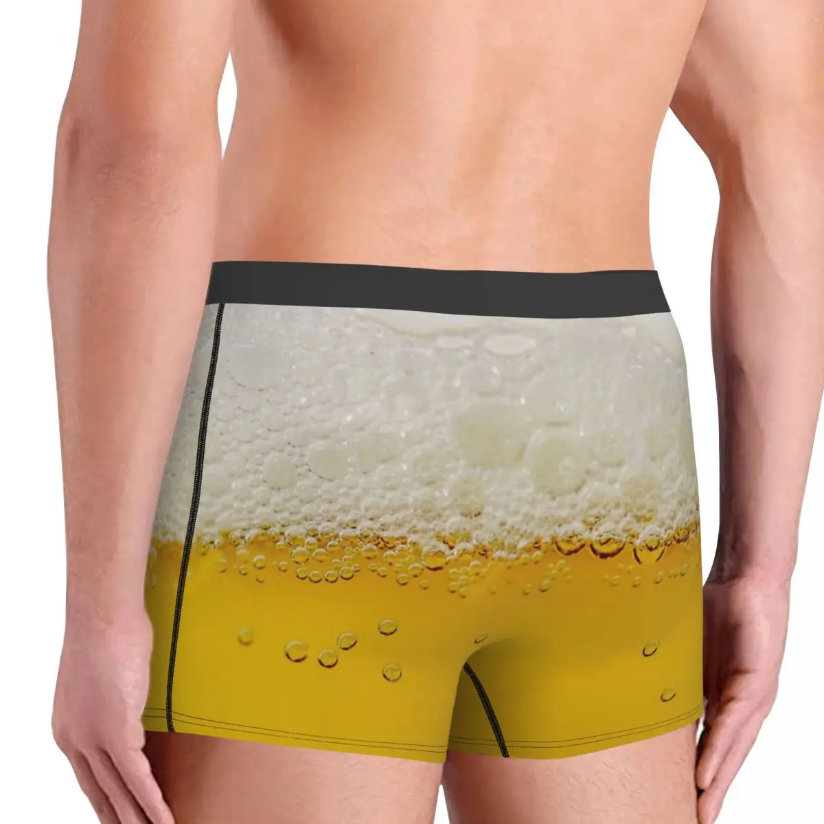 Funny Beer Design1 Underpants Homme Panties Men\'s Underwear Ventilate Shorts Boxer Briefs