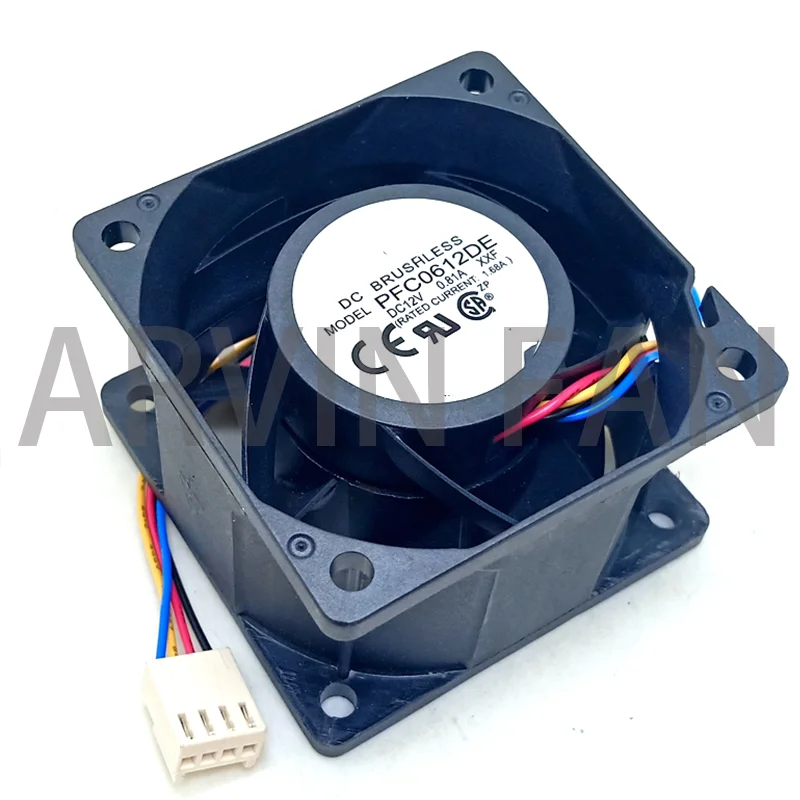 

1pcs 60mm Pwm Cooler 6cm 13500RPM 6038 12V Server Chassis Fan Pfc0612de 60X60X38 Mm Violent Large Volume Cooling Fan