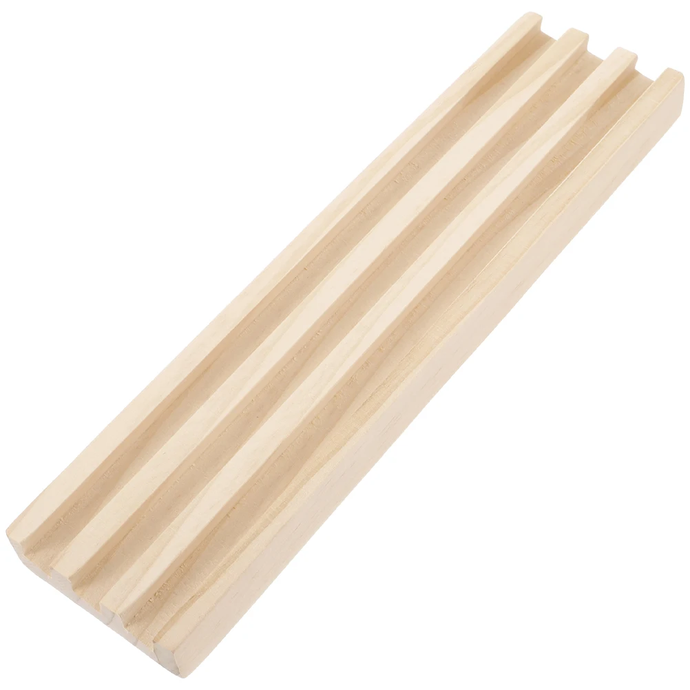 

Anti Slip Tray 25 5x6 5x1 8CM Multi function Trays Desktop Racks Wooden Base Craft Multi-Function Domino Trays Decor