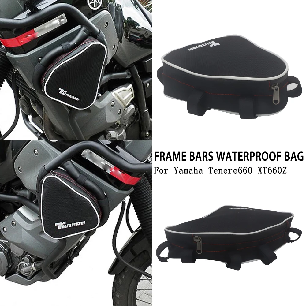 Motorcycle For Yamaha Tenere 660 XT660Z XTZ 660 ​Waterproof Repair Tool Placement Bag Frame Crash Bar Package Toolbox Bags