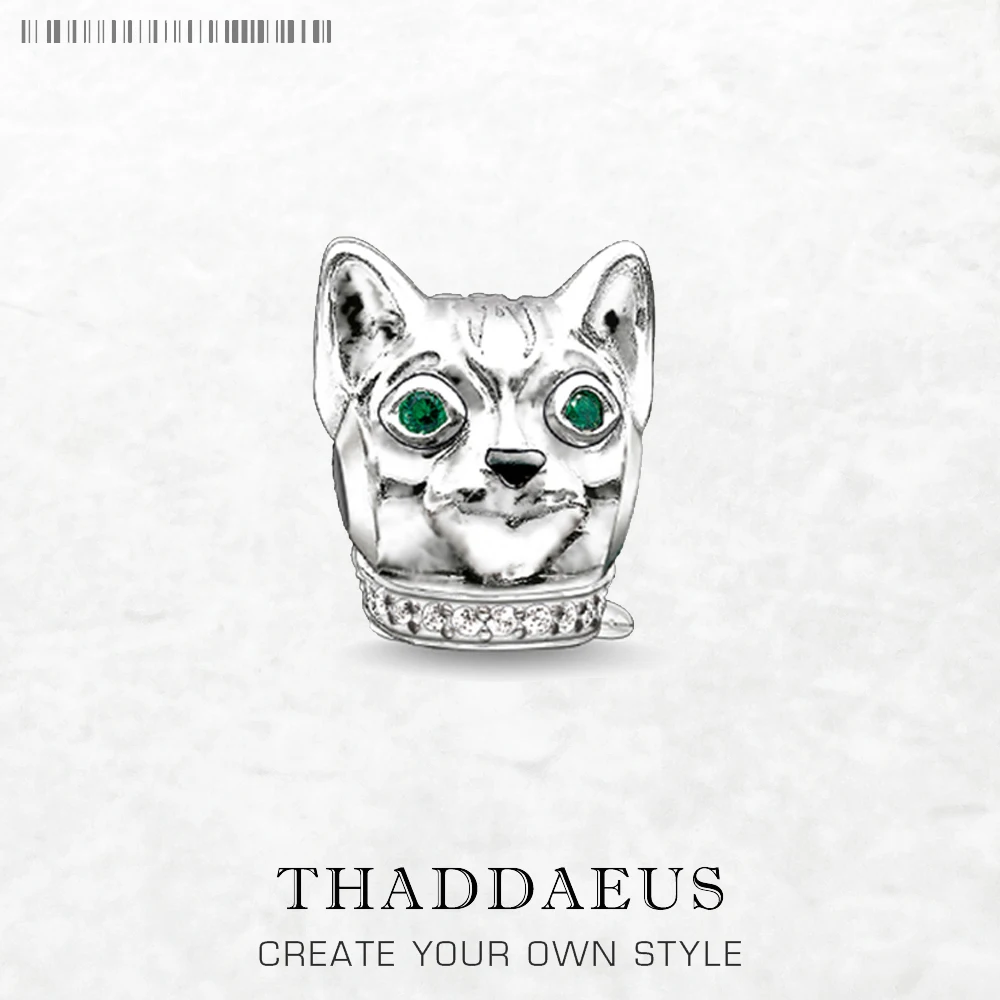 

Beads Cat Summer 925 Sterling Silver Cute Gift Europe Jewelry Accessories For Women & Men