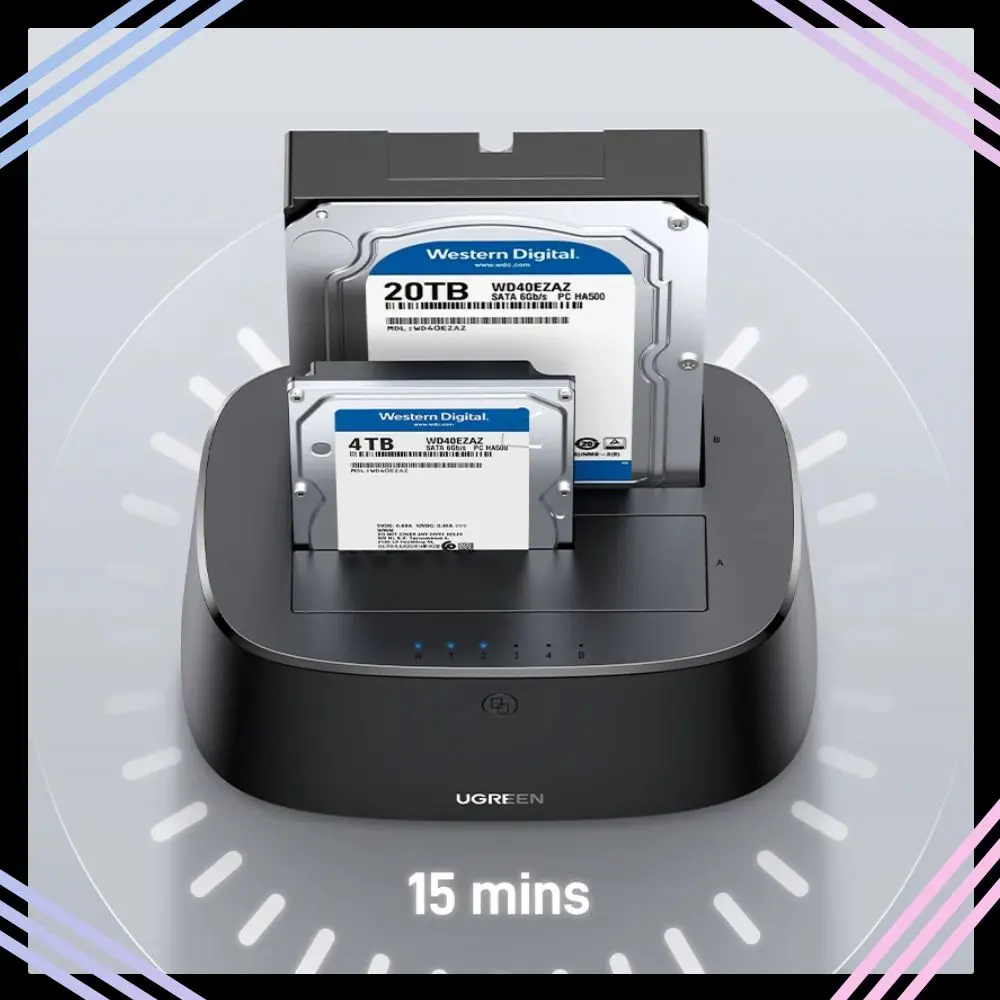 

Док-станция UGREEN для HDD, адаптер SATA на USB 3.0 для 2.5/3.5 дюймовых SSD-накопителей, корпус для жесткого диска, док-станция для внешнего накопителя