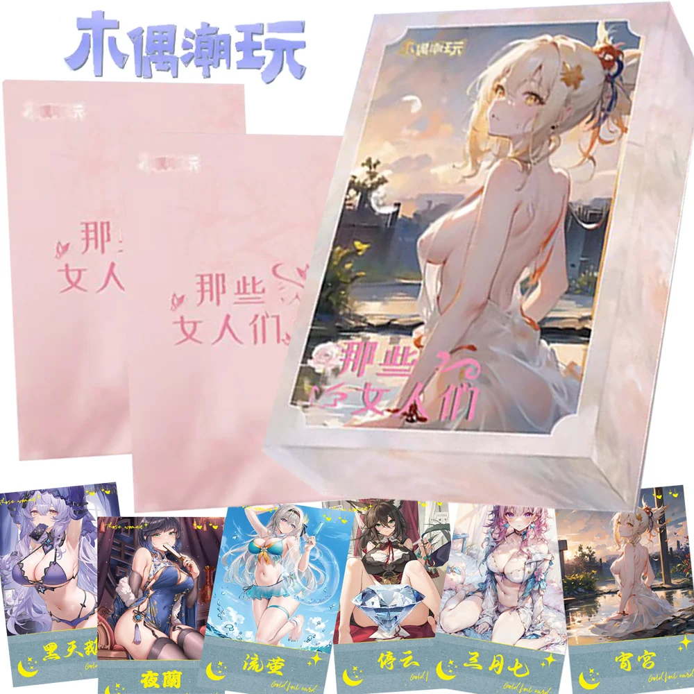 Those Women Anime Goddess Story Collection Card Popular Game Girl Nilou Yae Miko Kafka Starry Sky Flash Card Children Toy Gift