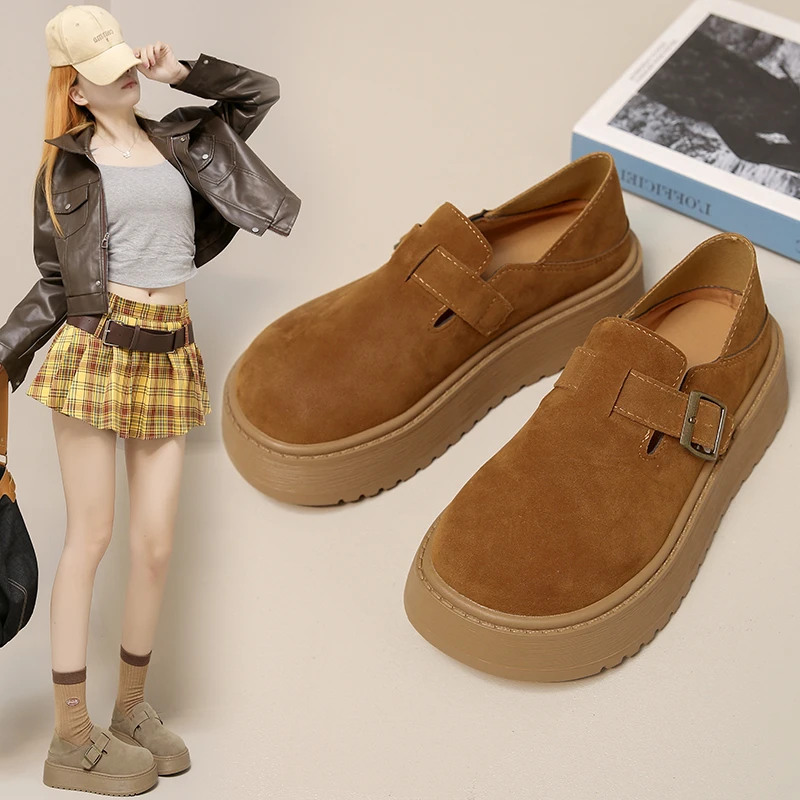 

Лидер продаж 2025, весенние новые женские туфли на плоской подошве со шнуровкой, легкая женская обувь, классическая дизайнерская обувь на платформе