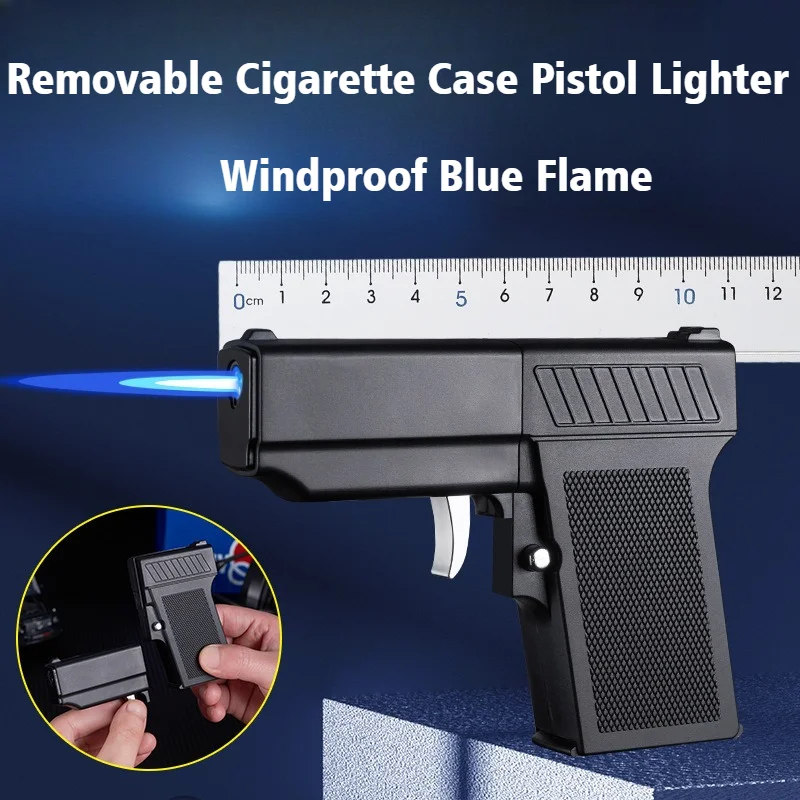 

2025 New Removable Cigarette Case Igniter Inflatable Lighter Windproof Open Flame Smoke Cigarette Lighters & Smoking Accessories