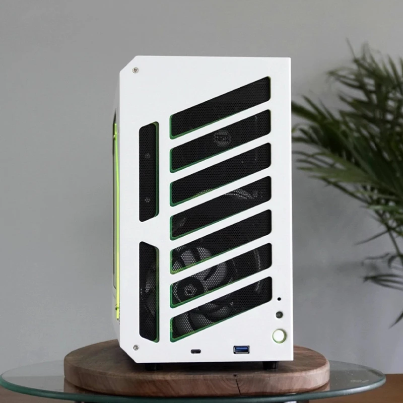 حافظة كمبيوتر مكتبي Matx/Itx محمولة فائقة القوة لتبديد الحرارة تدعم 240/280 تكوينات مبردة بالماء اختيارية