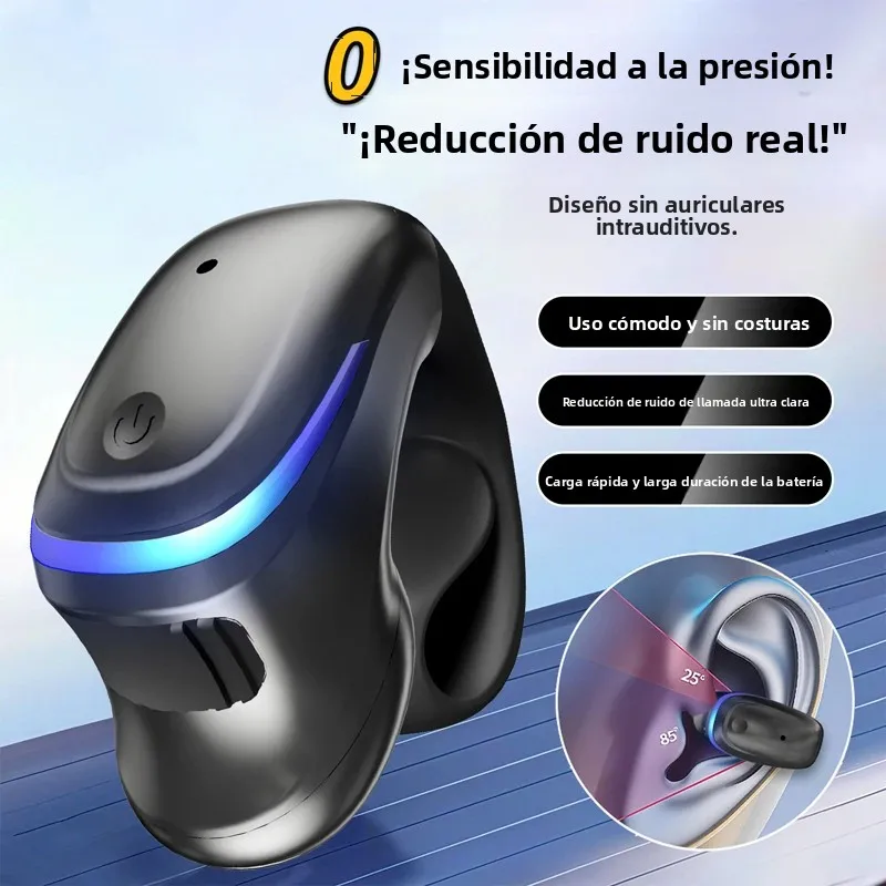 Auriculares inalámbricos con Bluetooth, cascos completamente abiertos, conducción de aire, gancho para la oreja, manos libres, cancelación de ruido, audífonos deportivos